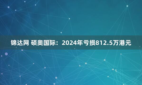 锦达网 硕奥国际：2024年亏损812.5万港元